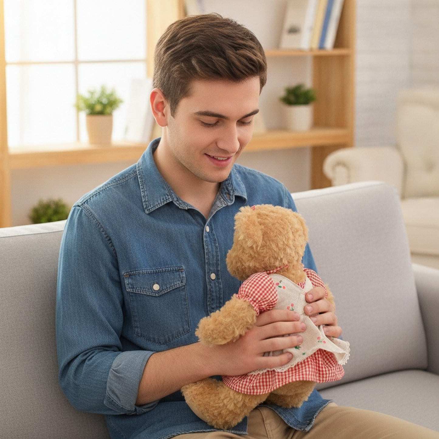Lot de 2 Ours en Peluche Kawaii 26cm - Cadeau Idéal pour Filles et Amoureux