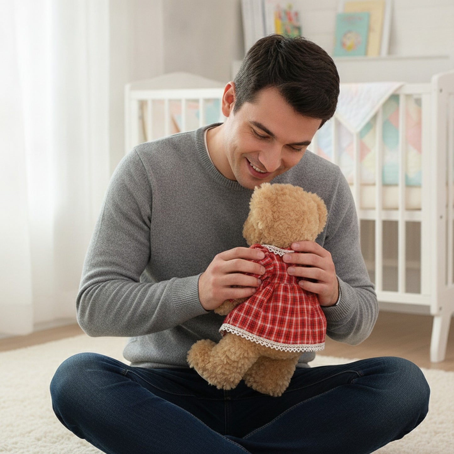 Lot de 2 Ours en Peluche Kawaii 26cm - Cadeau Idéal Fille & Bébé