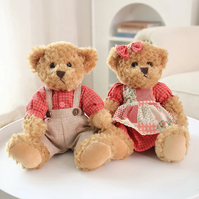 Ours en Peluche Kawaii 26cm - Lot de 2 Cadeaux Mignons pour Filles et Petites Amies