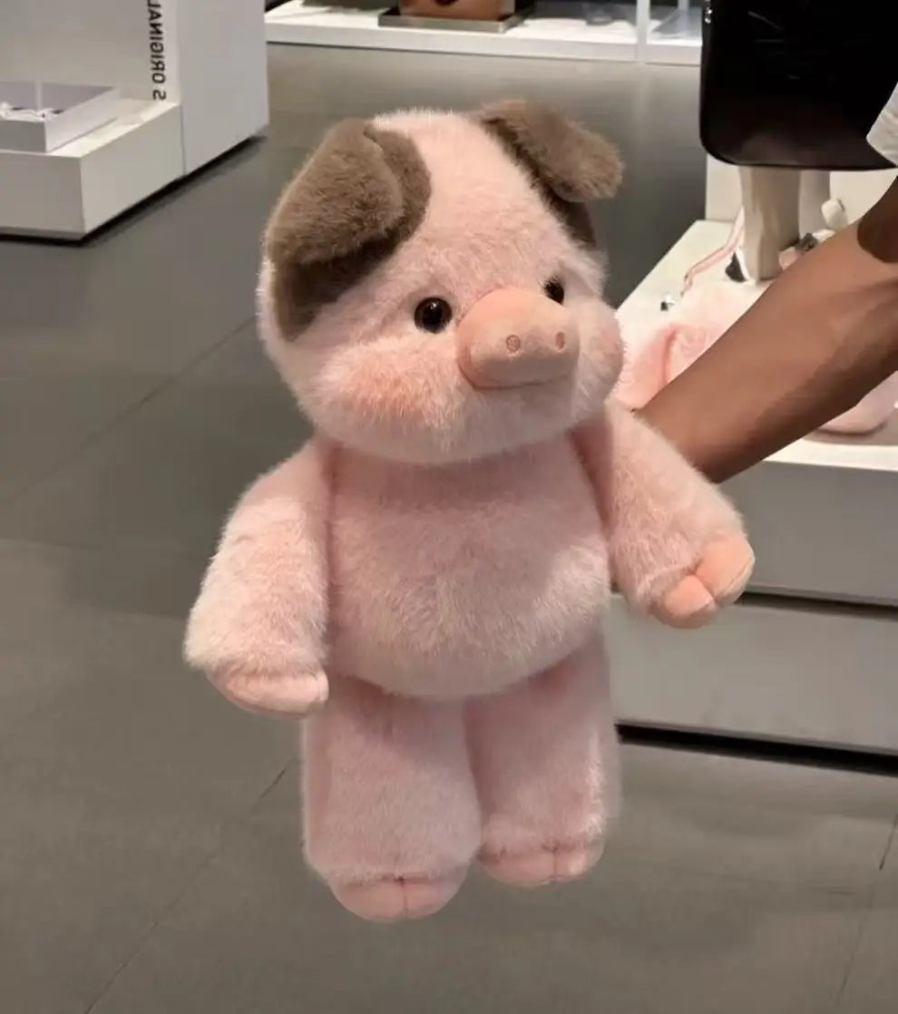 Cochon en Peluche Doux Rose Brumeux - Coussin Mignon 17,7 Pouces