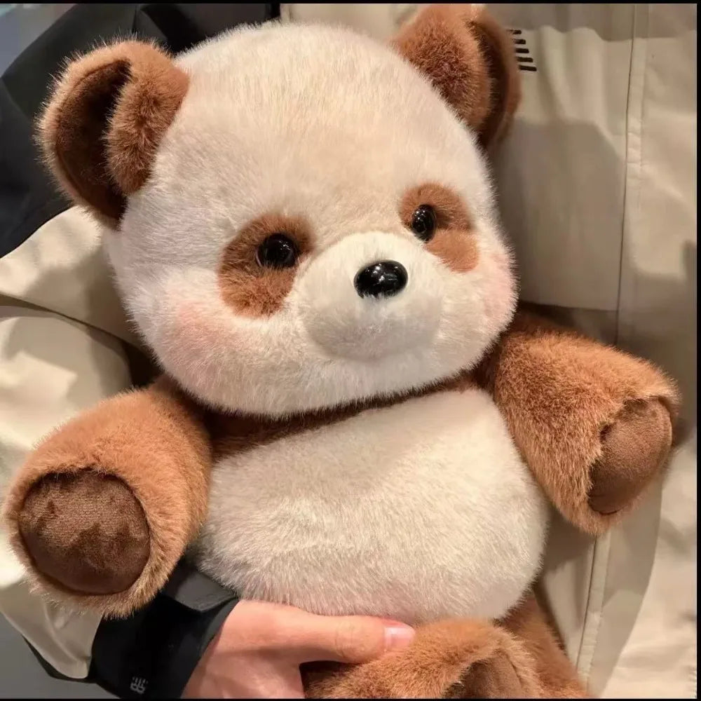 Peluche Panda Brun Kawaii 45cm - Coussin Doux & Cadeau Original