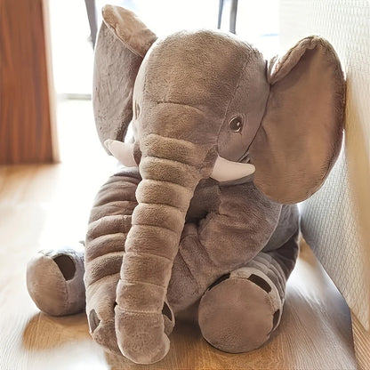 Peluche Éléphant Doux 40cm - Oreiller Bébé & Cadeau Enfant