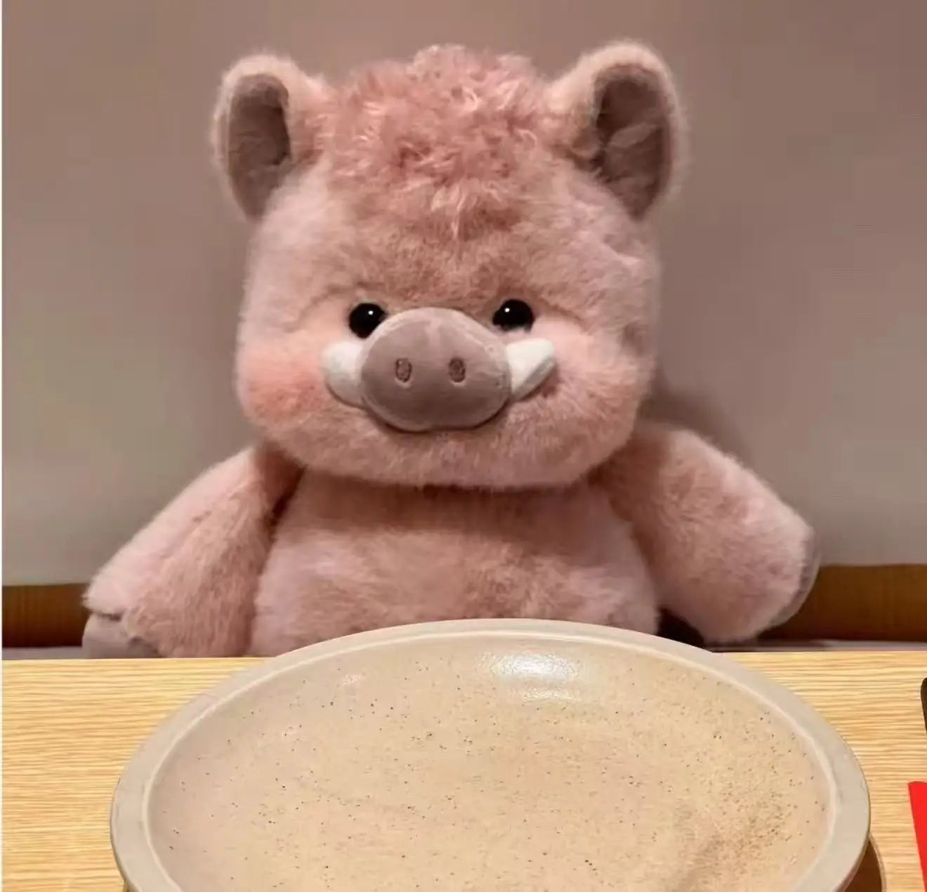 Cochon en Peluche Doux 17,7 Pouces - Cadeau Créatif et Soutien Émotionnel (Prune)