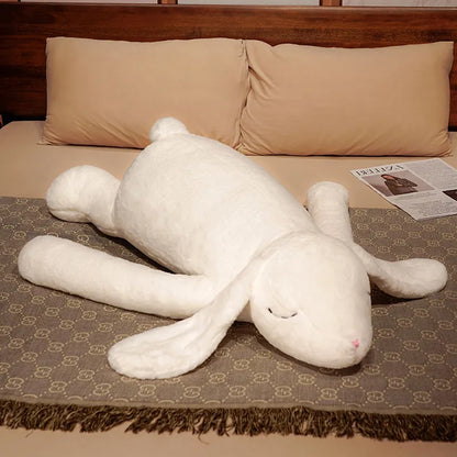 Peluche Lapin Géant Doux 90cm - Oreiller Animal Grande Oreille Cadeau Enfant