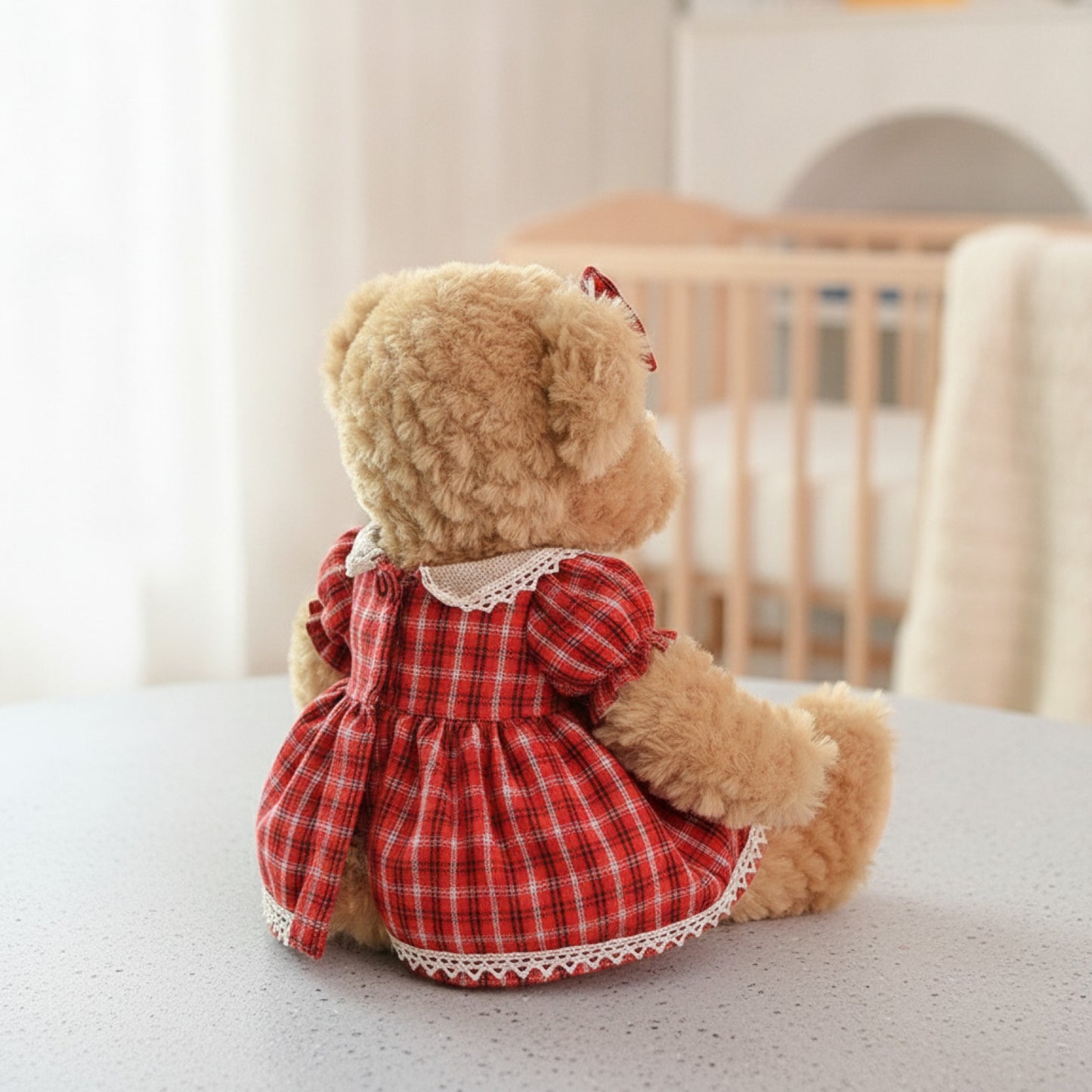 Lot de 2 Ours en Peluche Kawaii 26cm - Cadeau Idéal Fille & Bébé