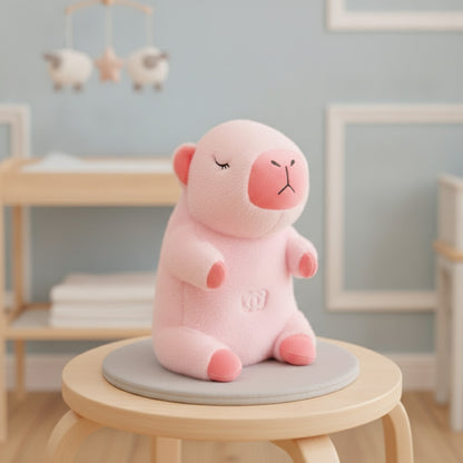 Peluche Ours Respiratoire Bébé "Pink B" - Jouet Musical Apaisant avec Lumière