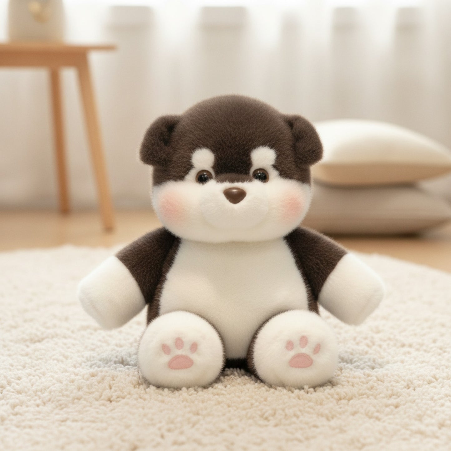 Cochon en Peluche Doux - Coussin Mignon 17,7 Pouces - Cadeau Créatif & Soutien Émotionnel