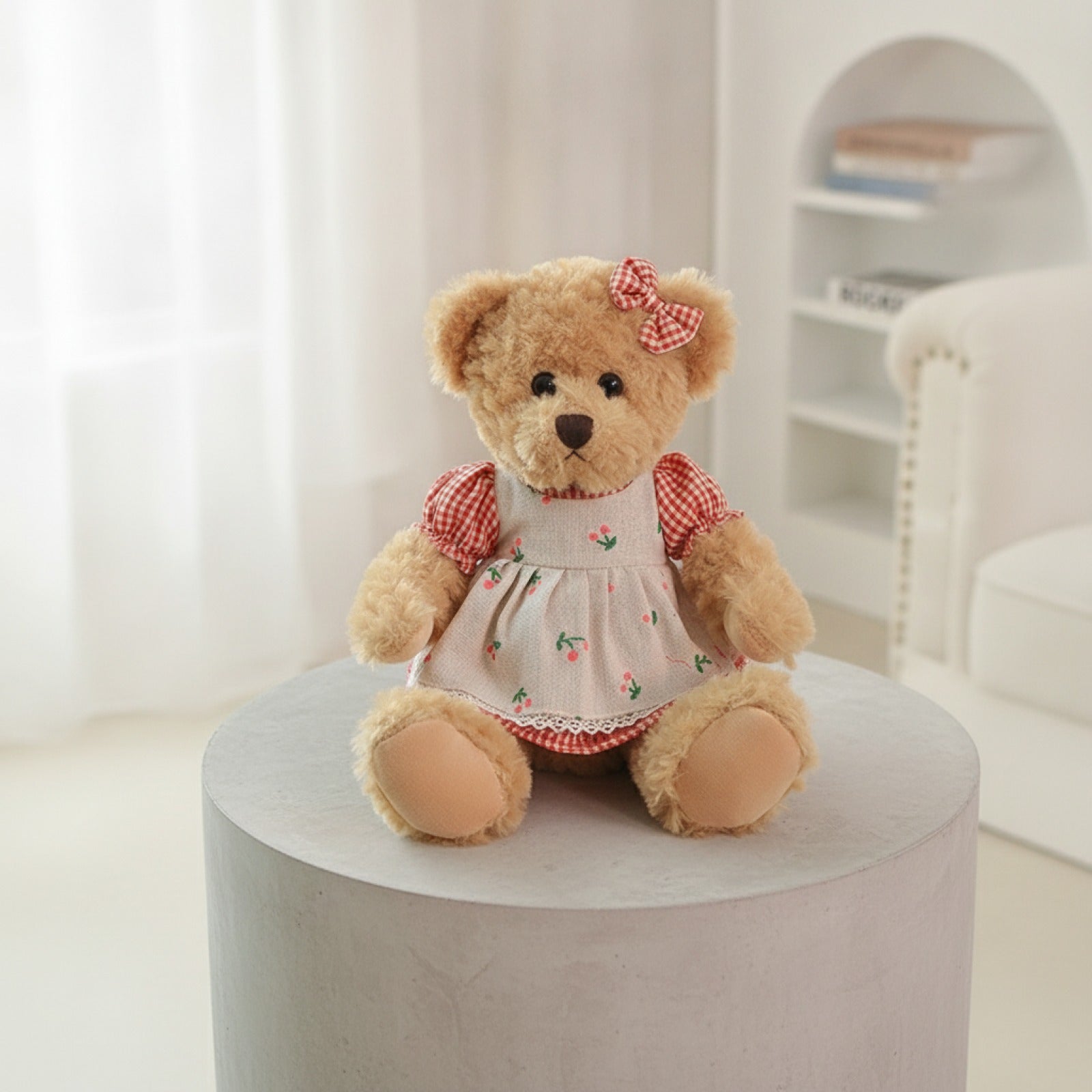 Lot de 2 Ours en Peluche Kawaii 26cm - Cadeau Idéal pour Filles et Amoureux