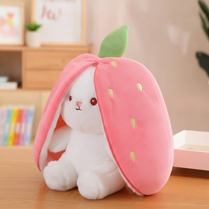 Peluche Lapin Fraise 25cm - Cadeau Enfant Original
