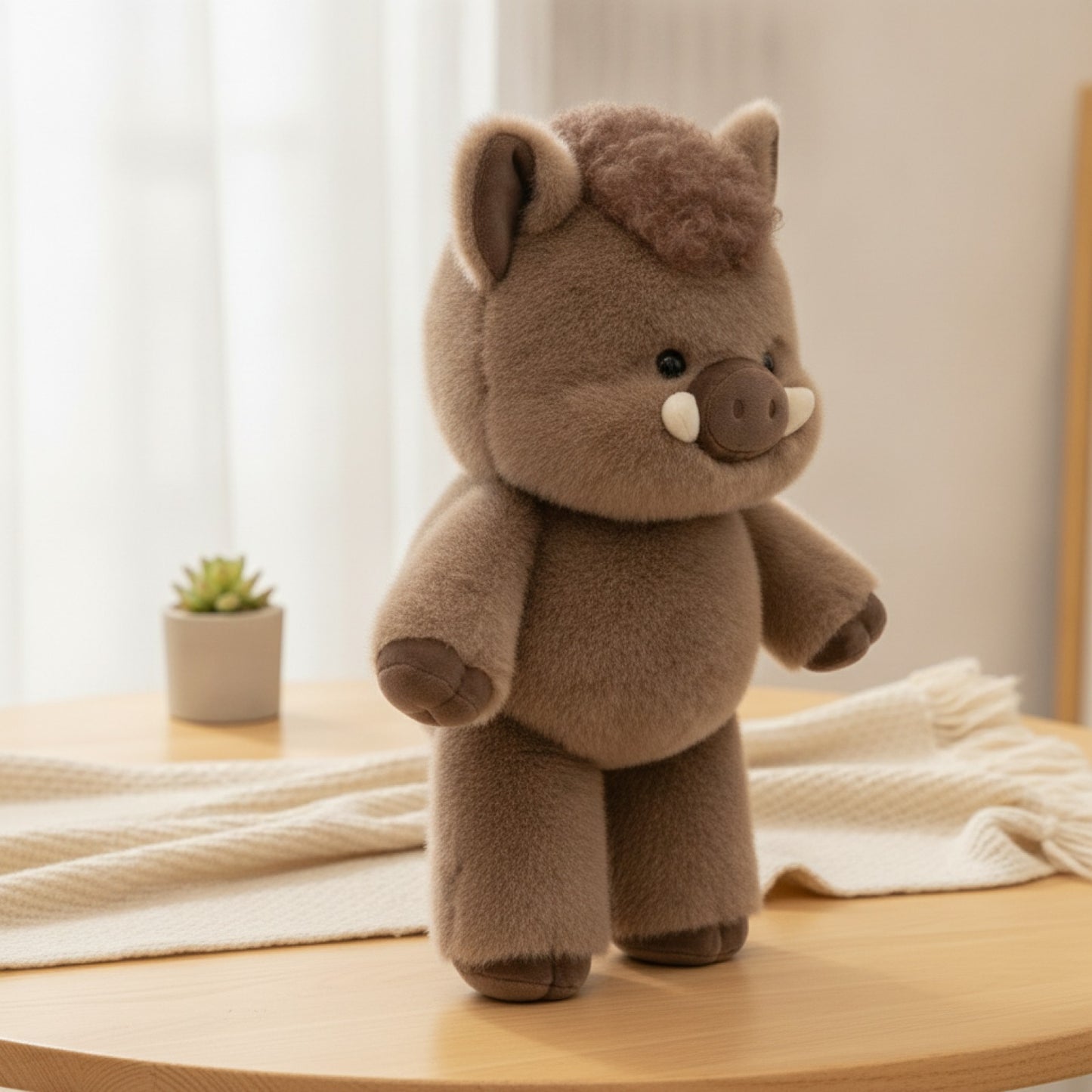 Cochon en Peluche Doux Rose - 45 cm, Cadeau Créatif et Coussin Émotionnel