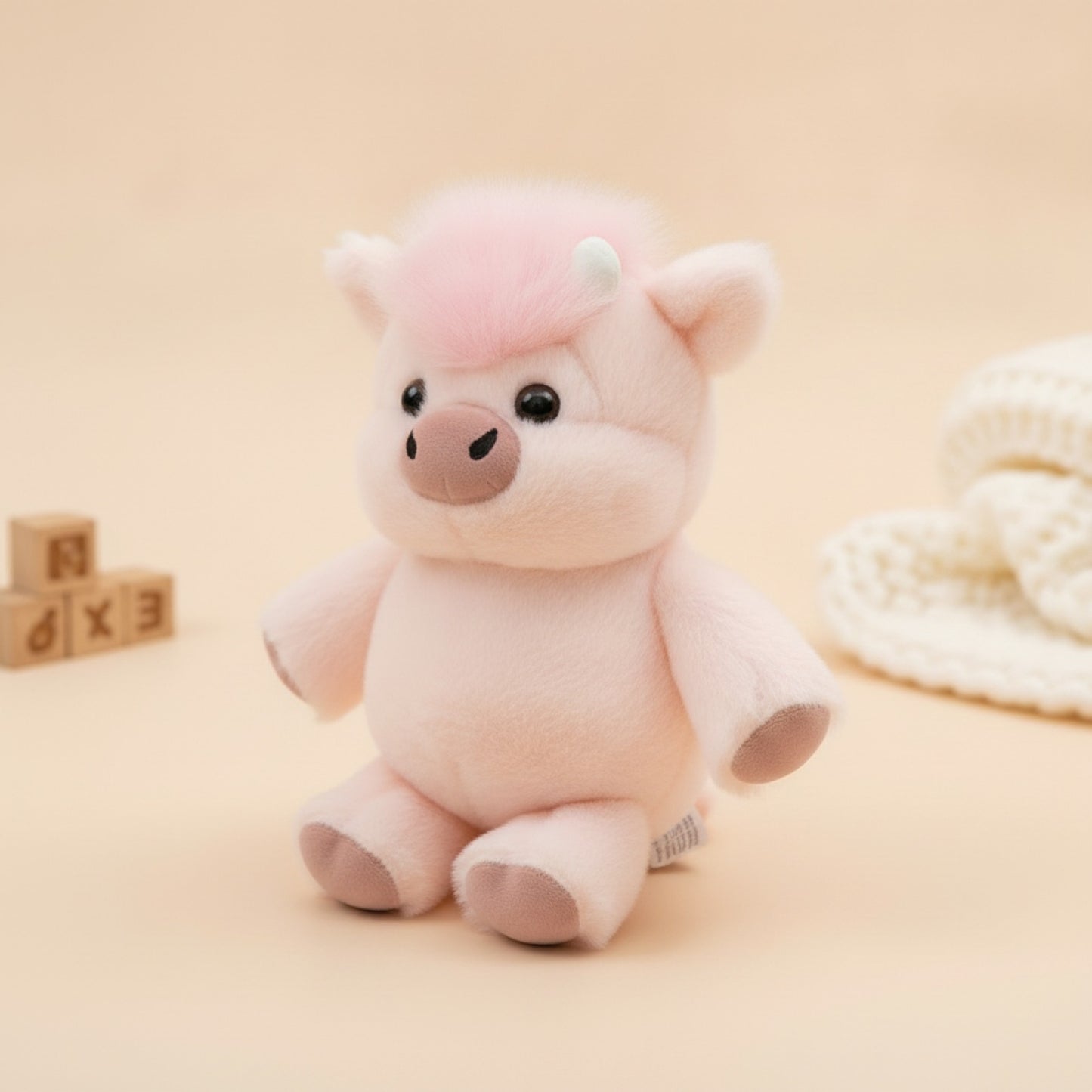 Cochon en Peluche Doux 17,7 Pouces - Cadeau Créatif et Soutien Émotionnel