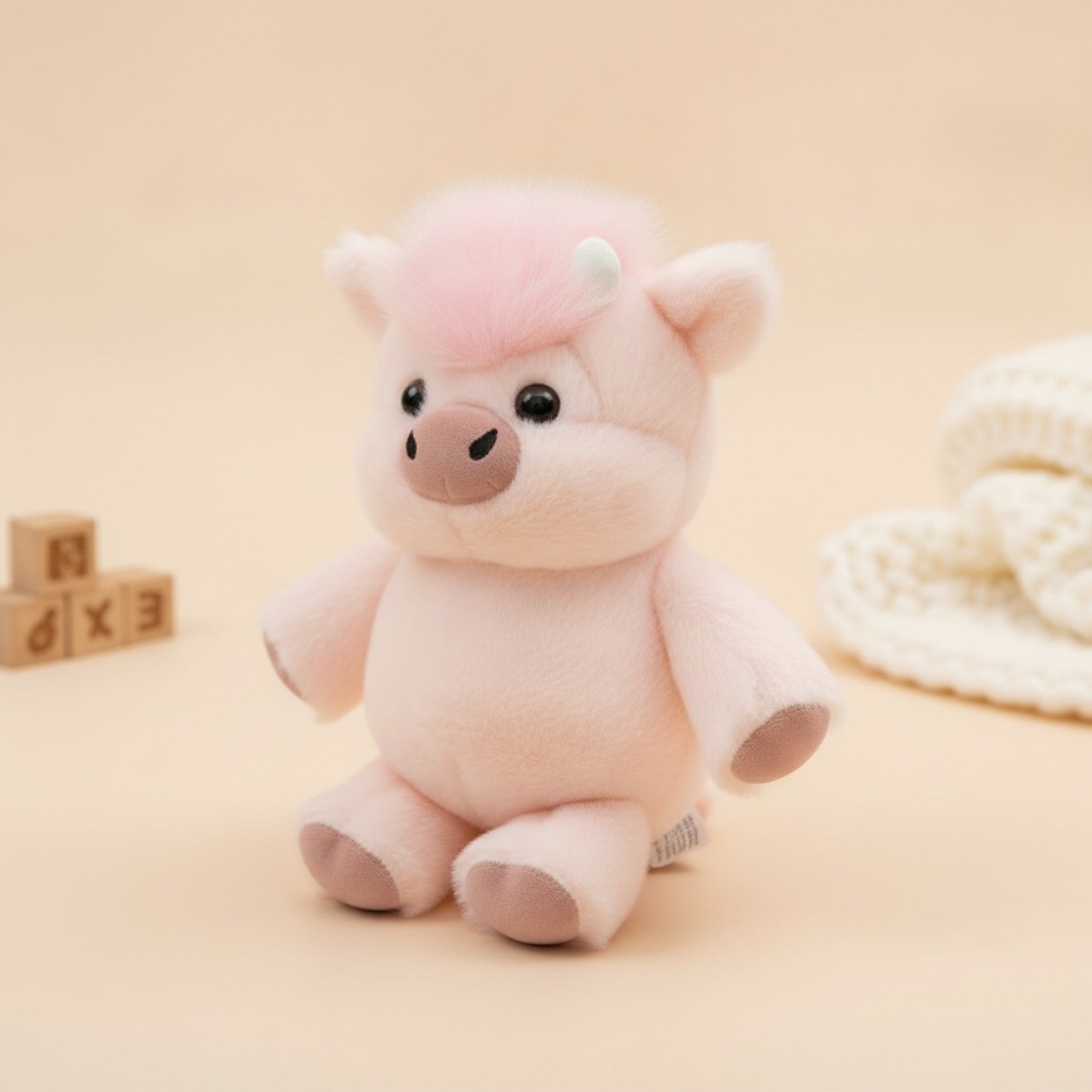 Cochon en Peluche Doux 17,7 Pouces - Cadeau Créatif et Soutien Émotionnel
