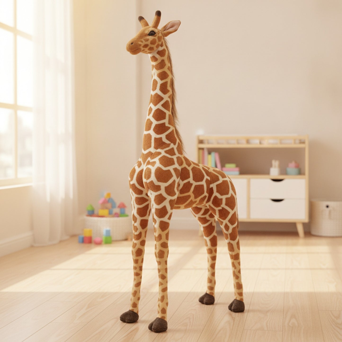 Peluche Girafe Géante Douce 120CM - Cadeau Enfant & Déco Chambre