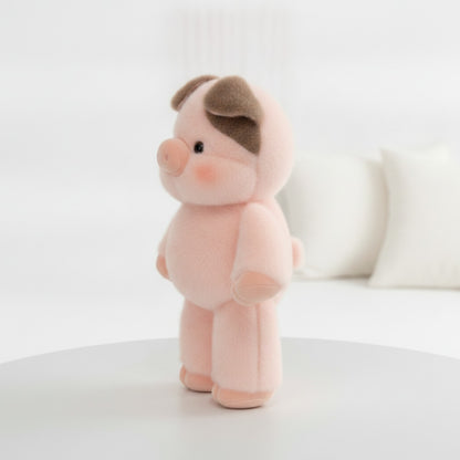 Cochon en Peluche Doux Rose Brumeux - Coussin Mignon 17,7 Pouces