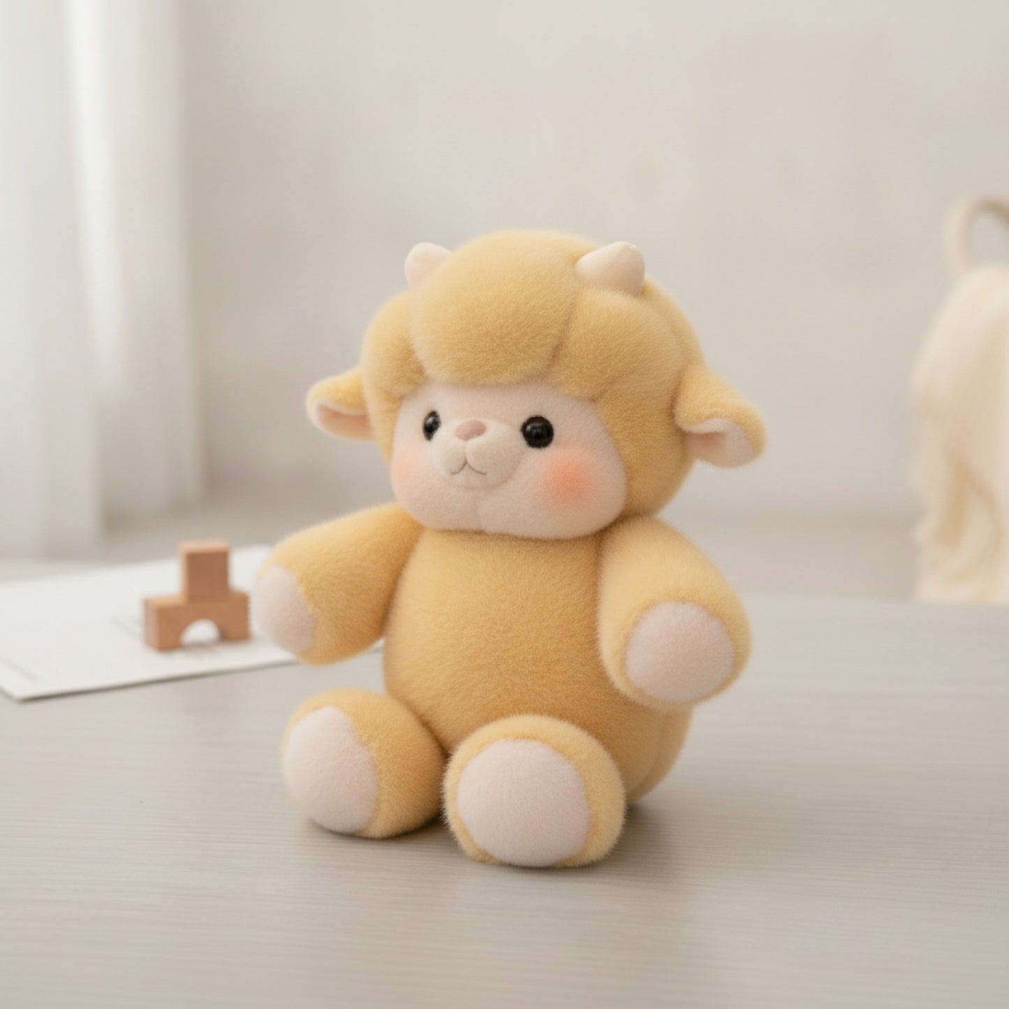 Cochon en Peluche Doux et Mignon - Coussin de Soutien Émotionnel (17,7 pouces, Brun Rosé)