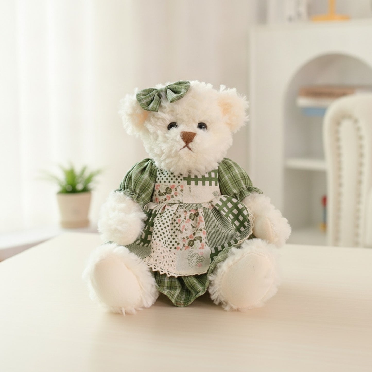 Lot de 2 Ours en Peluche Kawaii 26cm - Cadeau Idéal pour Filles et Petites Amies