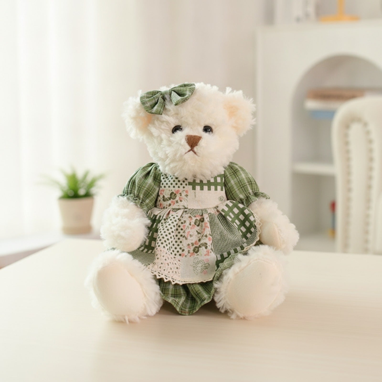Lot de 2 Ours en Peluche Kawaii 26cm - Cadeau Idéal pour Filles et Petites Amies