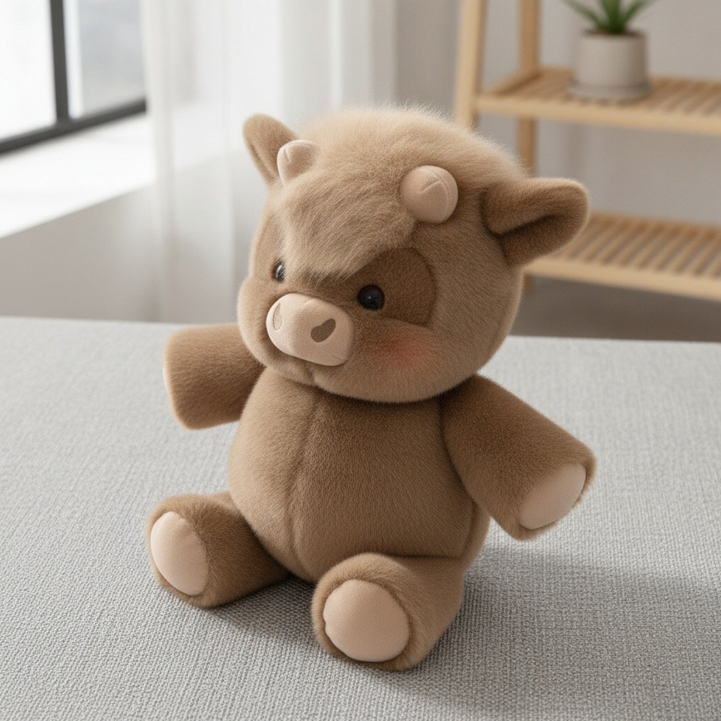Cochon en Peluche Doux "Orchidée" - 45 cm, Cadeau Créatif et Soutien Émotionnel