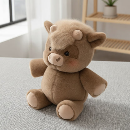 Cochon en Peluche Doux "Orchidée" - 45 cm, Cadeau Créatif et Soutien Émotionnel