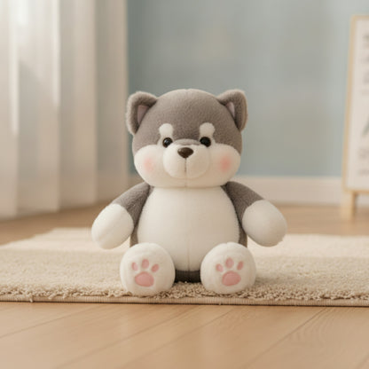 Cochon en Peluche Doux - Coussin Mignon et Confortable (17,7 pouces, Brun Sable)