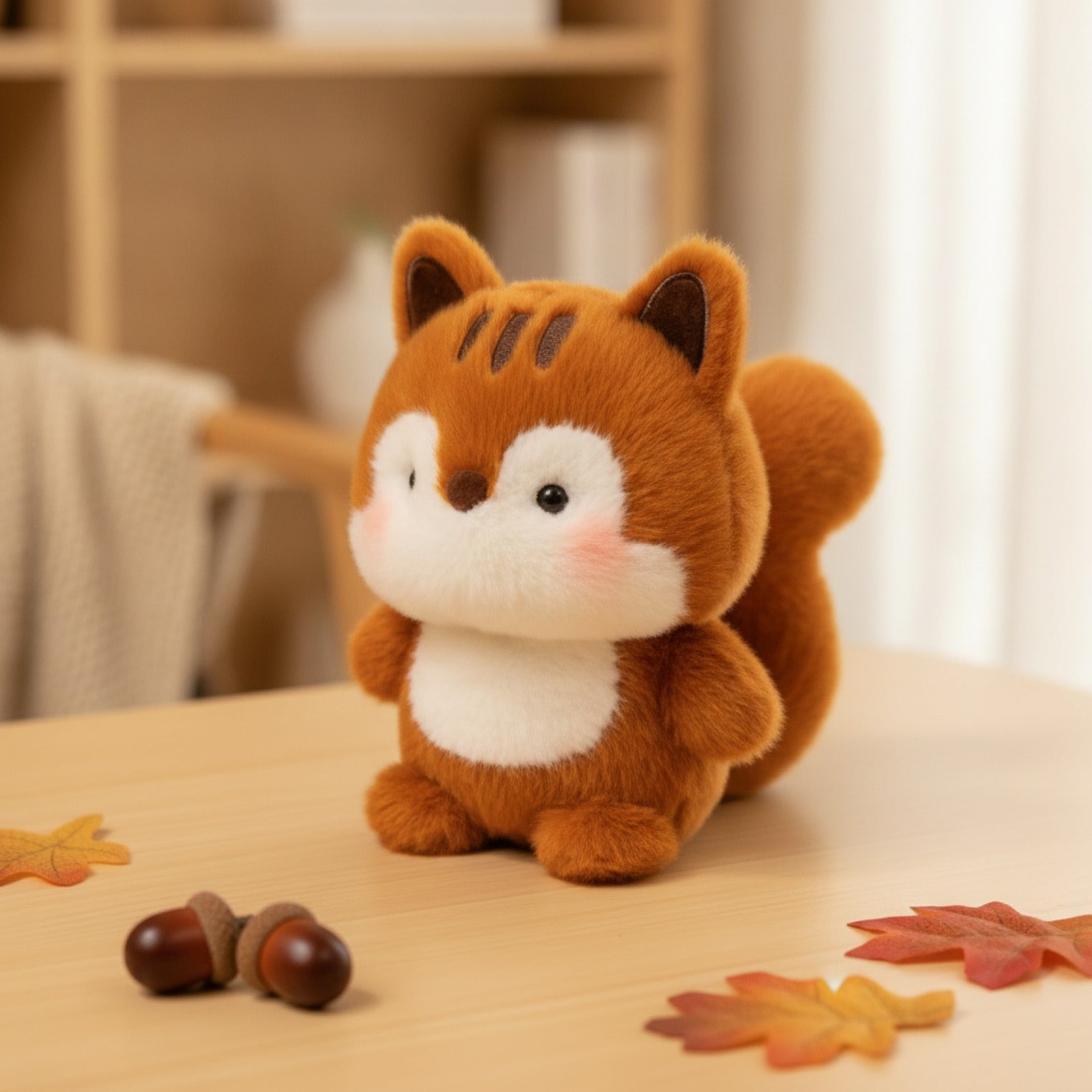 Peluche Mignonne Petit Écureuil Kawaii 15cm - Cadeau Enfant Anniversaire Noël
