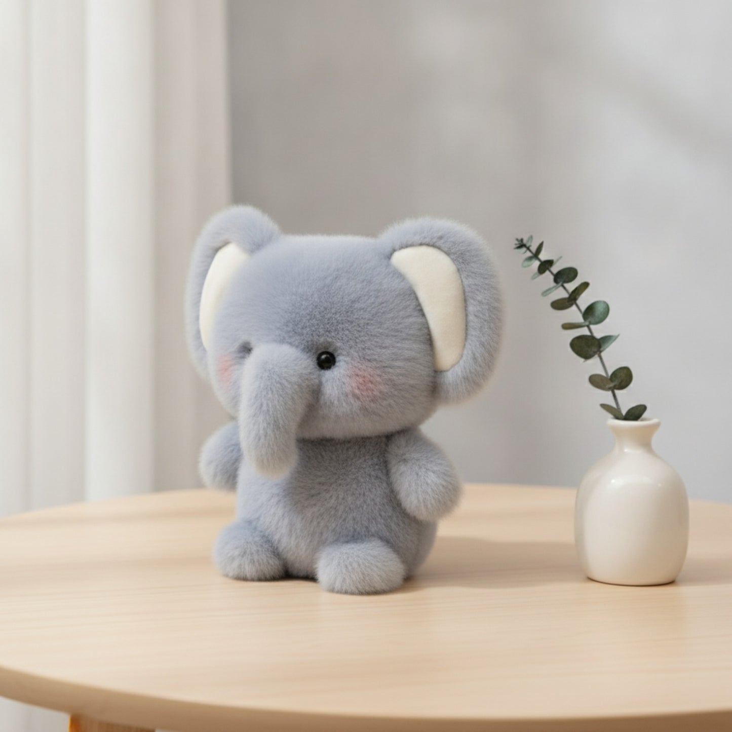 Peluche Éléphant Kawaii 15cm - Cadeau Enfant Doux et Mignon