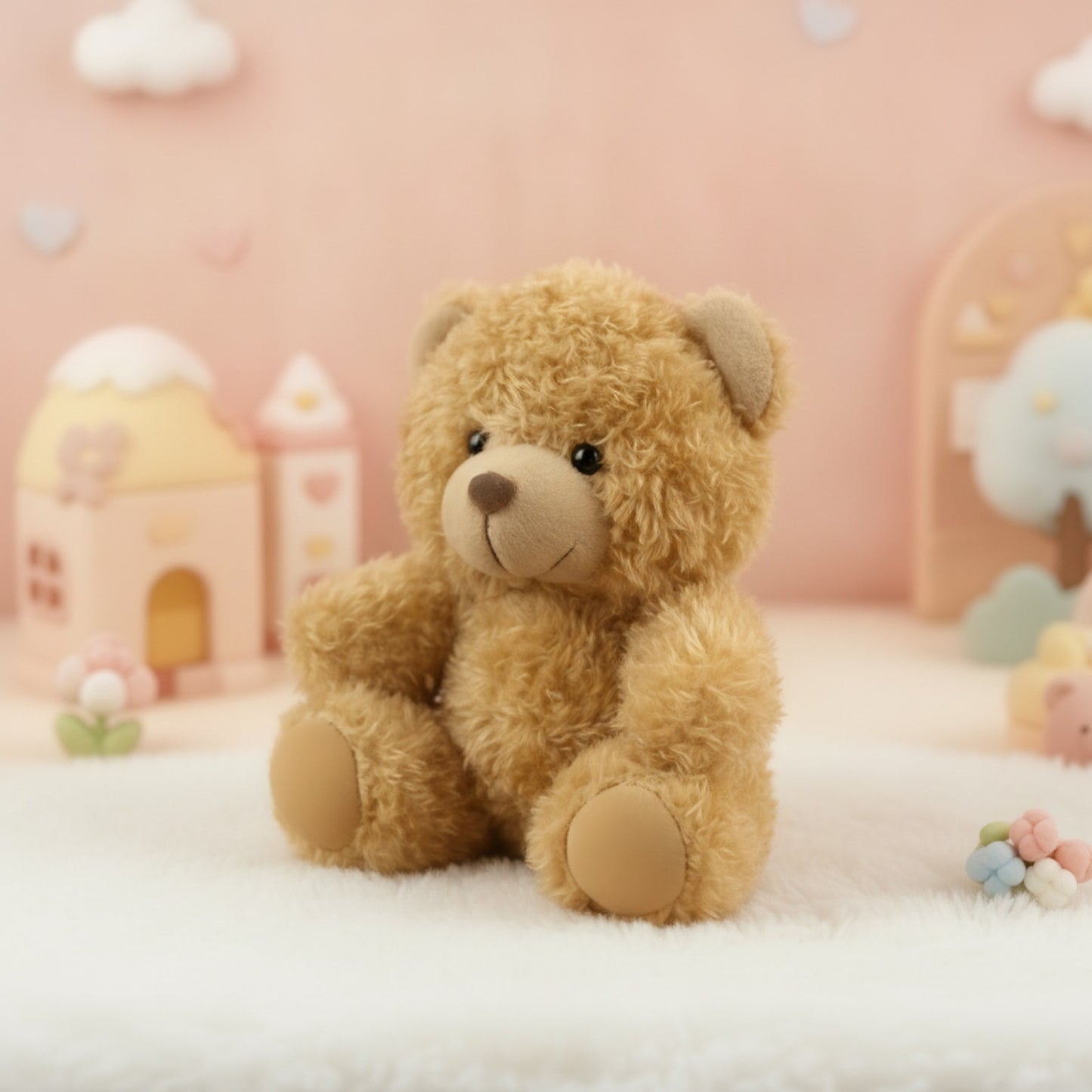 Mini Ours en Peluche Doux Marron - Lot de 1 ou 5 - Idéal Cadeau Anniversaire & Baby Shower
