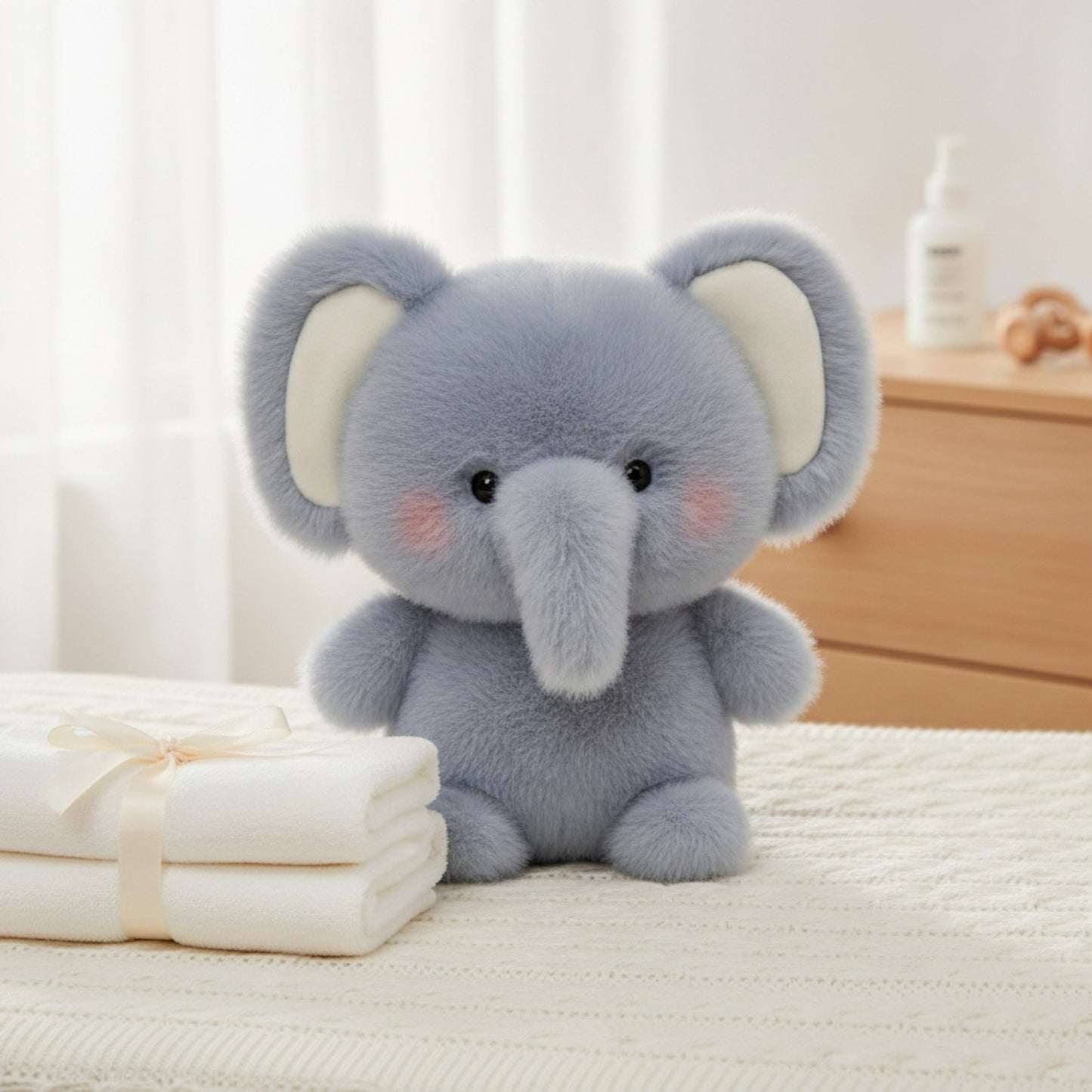 Peluche Éléphant Kawaii 15cm - Cadeau Enfant Doux et Mignon