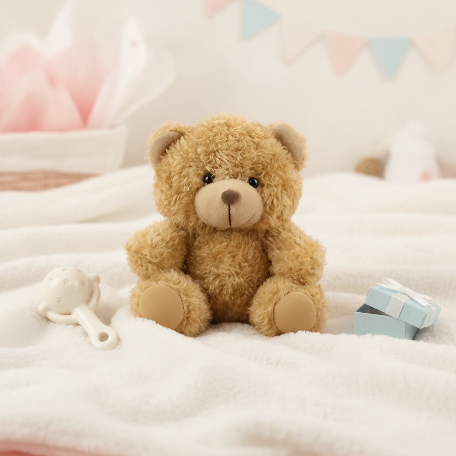 Mini Ours en Peluche Doux Marron - Lot de 1 ou 5 - Idéal Cadeau Anniversaire & Baby Shower