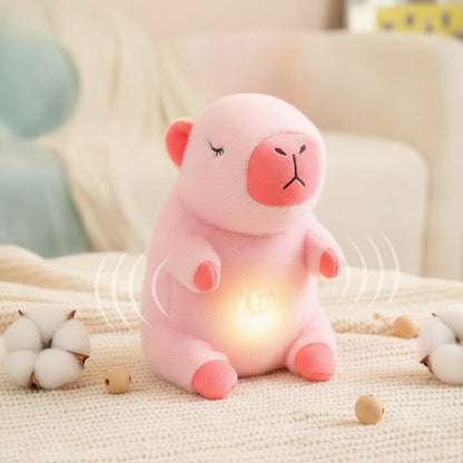 Peluche Ours Respiratoire Bébé "Pink B" - Jouet Musical Apaisant avec Lumière