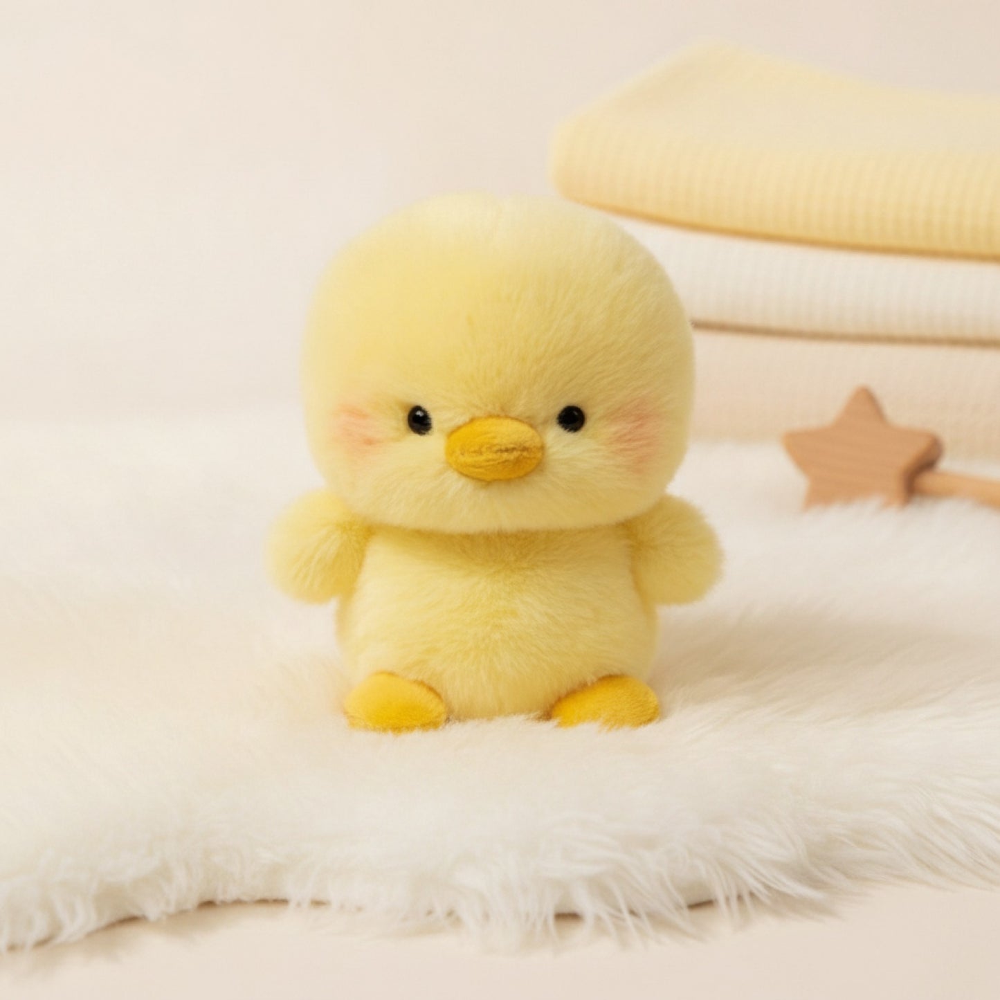 Peluche Kawaii Petit Poulet 15cm - Cadeau Enfant Doux pour Anniversaire & Noël