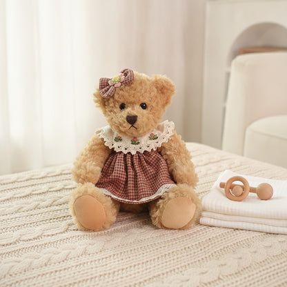 Lot de 2 Ours en Peluche Kawaii 26cm - Cadeau Idéal pour Filles et Petites Amies