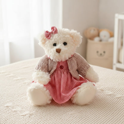 Lot de 2 Oursons en Peluche Kawaii 26cm - Cadeau Idéal pour Filles et Petites Amies