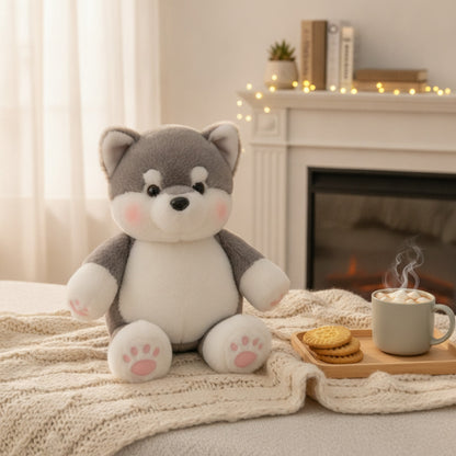 Cochon en Peluche Doux - Coussin Mignon et Confortable (17,7 pouces, Brun Sable)
