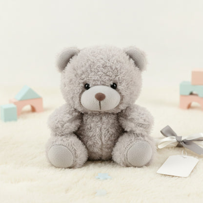 Mini Ours en Peluche Doux Gris - Lot de 1 ou 2 pour Fêtes et Cadeaux