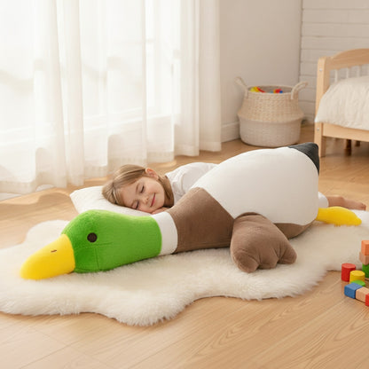 Peluche Canard Moelleux : Oreiller Doux & Décoration Animale Mignonne