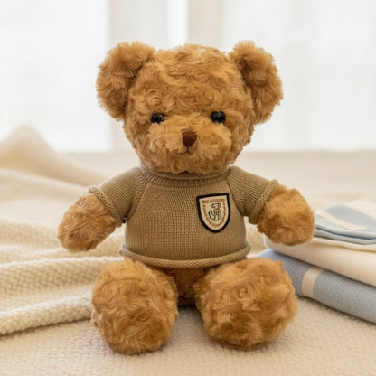 Ours en Peluche 30cm avec Pull - Cadeau Enfant Adorable