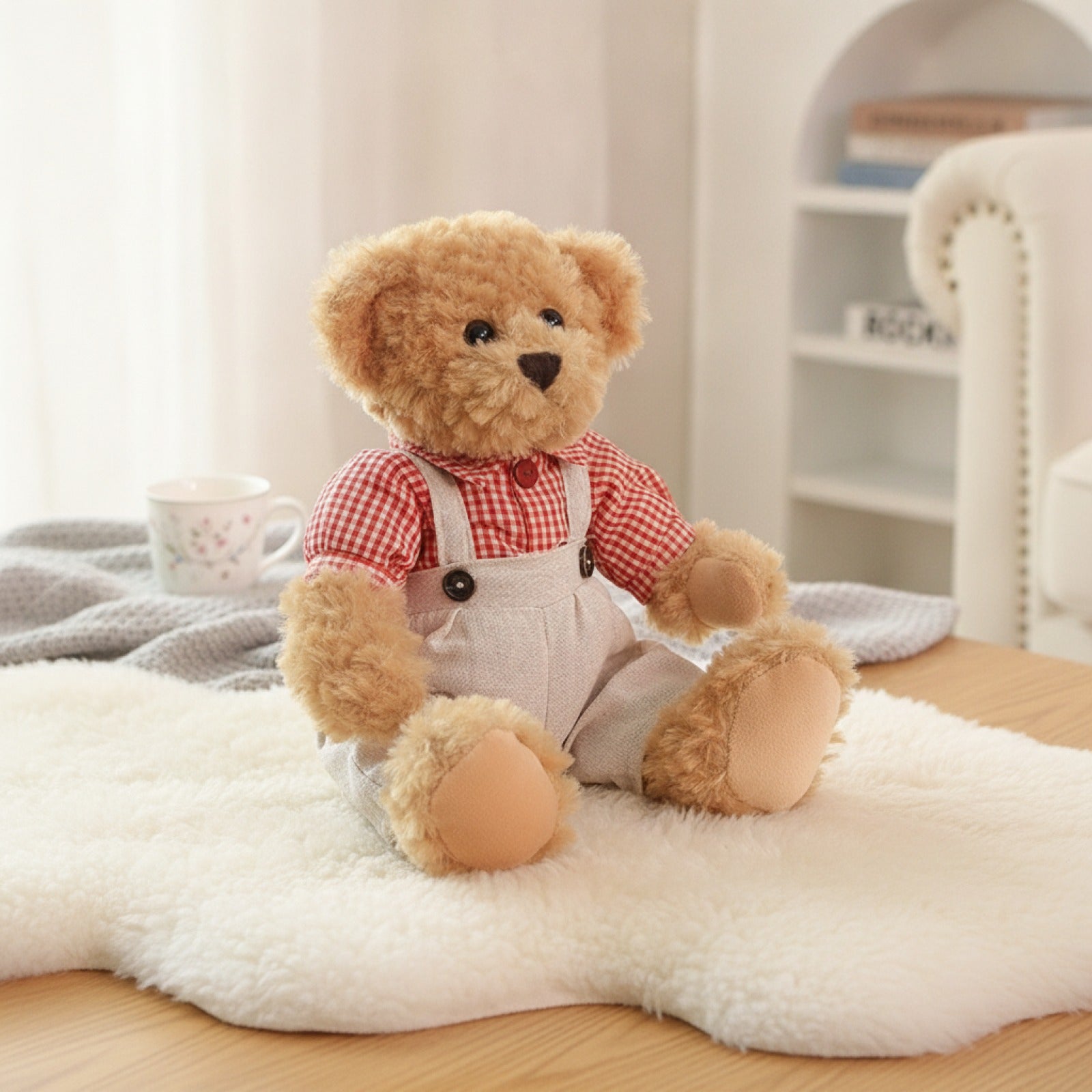 Lot de 2 Ours en Peluche Kawaii 26cm - Cadeau Idéal pour Filles et Amoureux