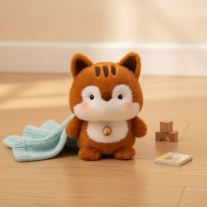 Peluche Mignonne Petit Écureuil Kawaii 15cm - Cadeau Enfant Anniversaire Noël