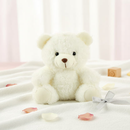 Mini Ours en Peluche Blanc Doux - Lot ou à l'unité pour Fêtes et Cadeaux