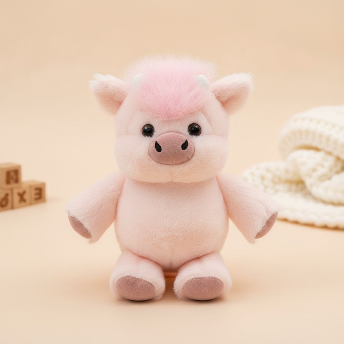 Cochon en Peluche Doux 17,7 Pouces - Cadeau Créatif et Soutien Émotionnel