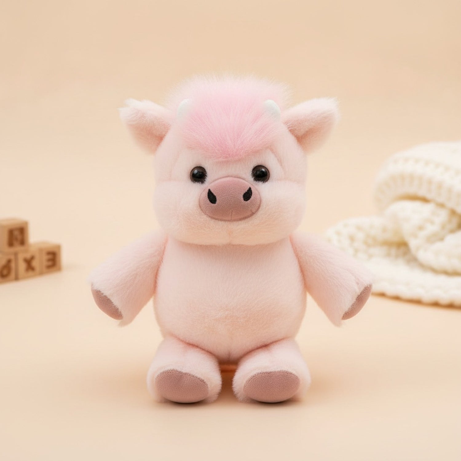 Cochon en Peluche Doux 17,7 Pouces - Cadeau Créatif et Soutien Émotionnel