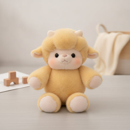 Cochon en Peluche Doux et Mignon - Coussin de Soutien Émotionnel (17,7 pouces, Brun Rosé)