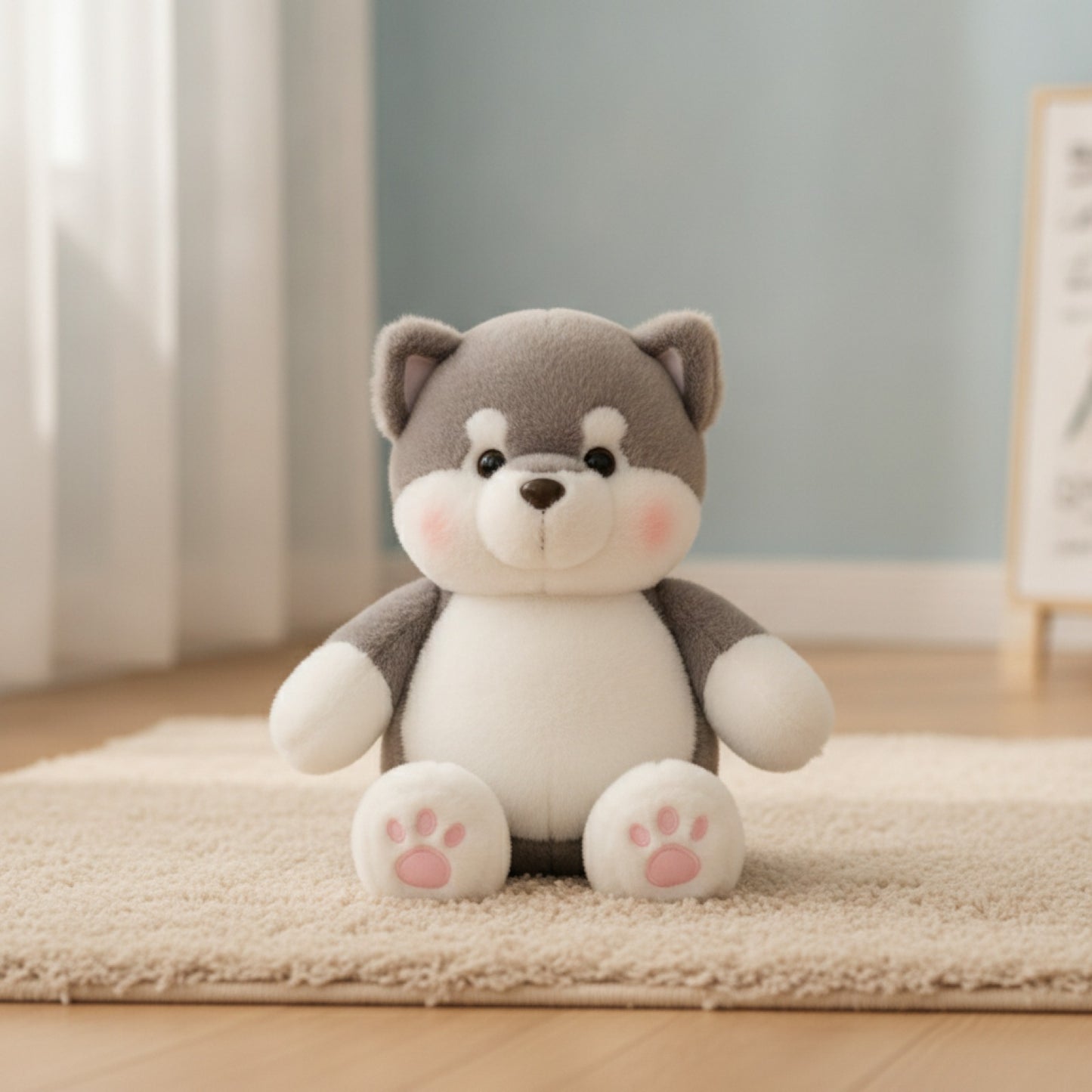 Cochon en Peluche Doux - Coussin Mignon et Confortable (17,7 pouces, Brun Sable)