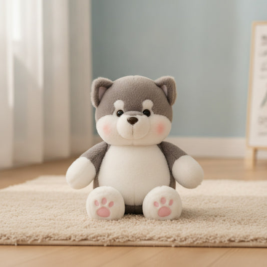 Cochon en Peluche Doux - Coussin Mignon et Confortable (17,7 pouces, Brun Sable)