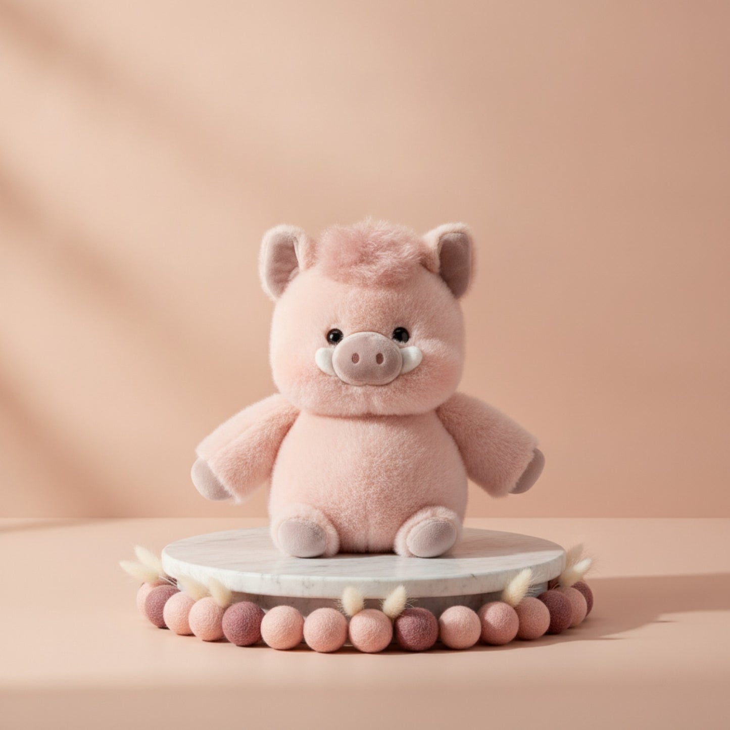 Cochon en Peluche Doux 17,7 Pouces - Cadeau Créatif et Soutien Émotionnel (Prune)