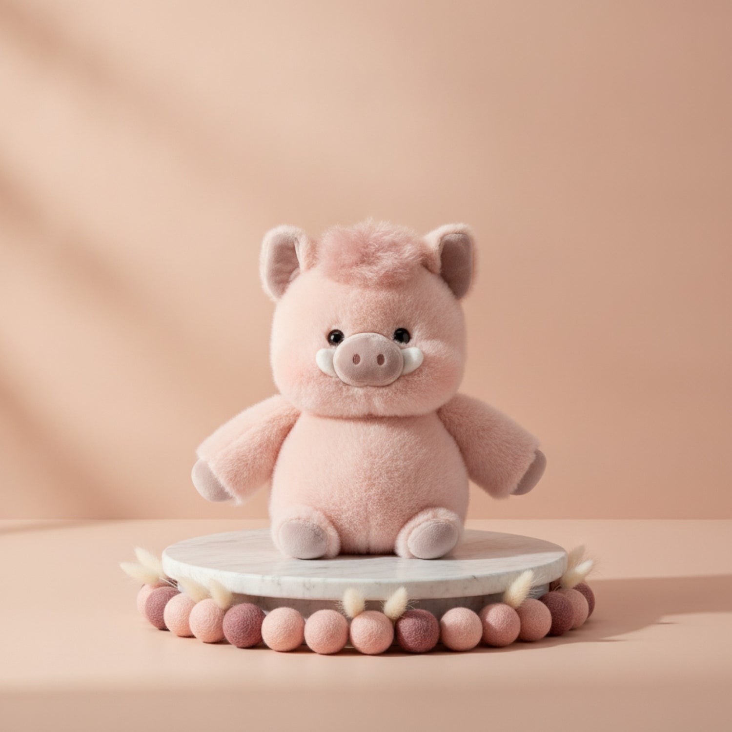 Cochon en Peluche Doux 17,7 Pouces - Cadeau Créatif et Soutien Émotionnel (Prune)