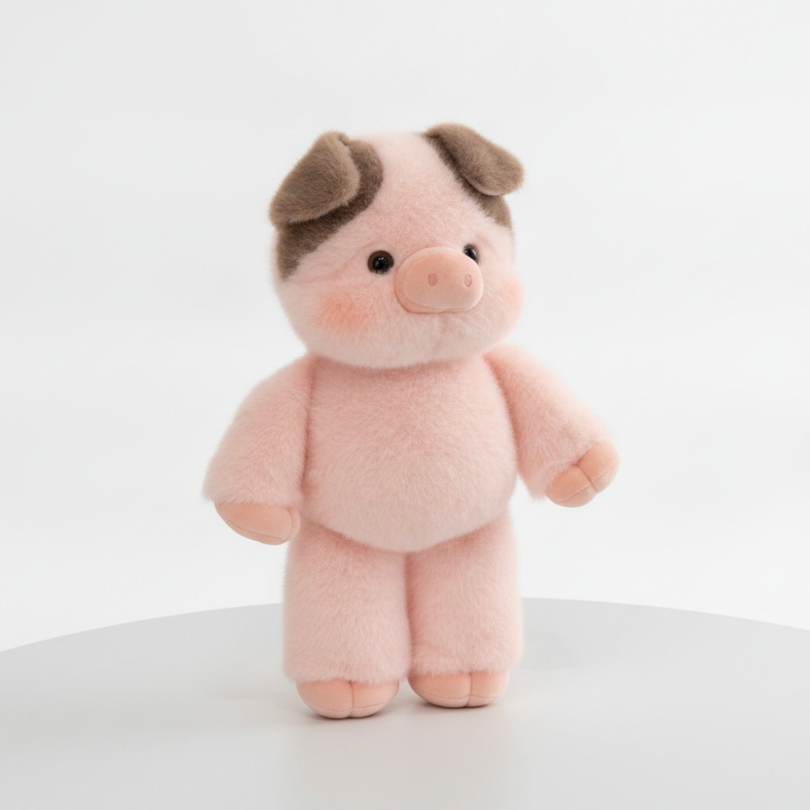 Cochon en Peluche Doux Rose Brumeux - Coussin Mignon 17,7 Pouces