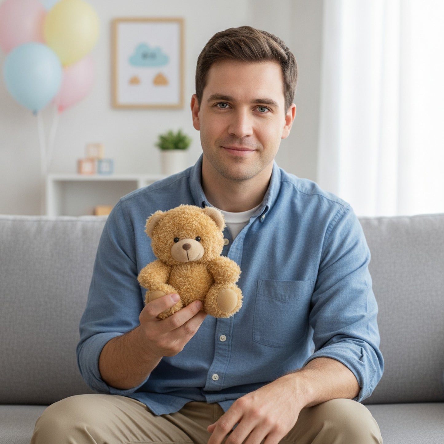 Mini Ours en Peluche Doux Marron - Lot de 1 ou 5 - Idéal Cadeau Anniversaire & Baby Shower