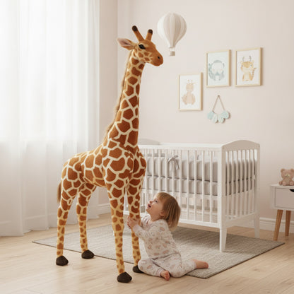 Peluche Girafe Géante Douce 120CM - Cadeau Enfant & Déco Chambre